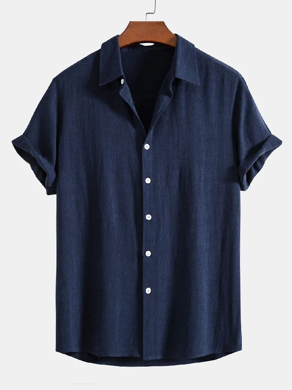 Time to upgrade your wardrobe – shop men’s fashion on sale.  Linen Rayon Blend Button Up Shirt