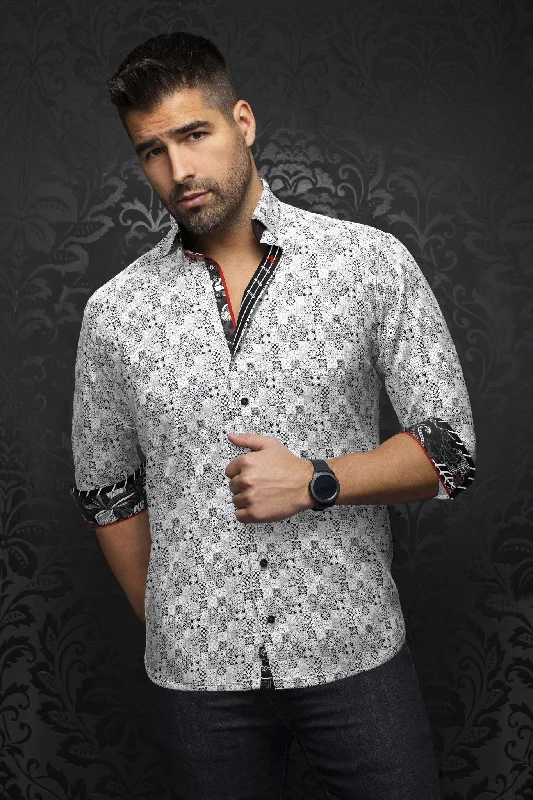 Save more with our buy-more, save-more deals on men’s fashion.  AU NOIR | Long Sleeve Shirt | Sollozzo White/Black