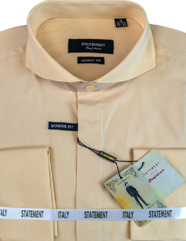 Affordable clothing for men and women – Shop today for big savings.  MODERN FIT TAN DRESS SHIRT WITH SPREAD COLLAR & FRENCH CUFF