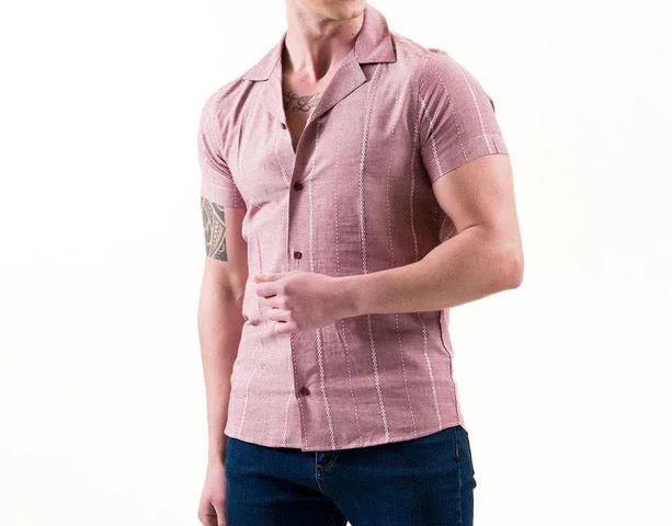 Save on trendy clothing for every season –Shoppers get exclusive deals.  STRIPED ROUGE COTTON/LINEN SHORT SLEEVE