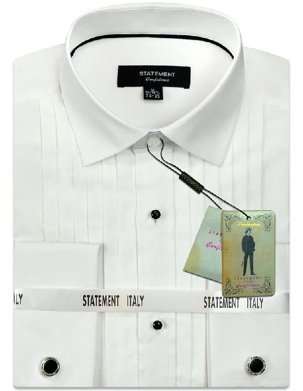 Special offers on the latest clothing collections – Don’t miss out!  MODERN FIT WHITE TUXEDO DRESS SHIRT WITH STUD BUTTONS