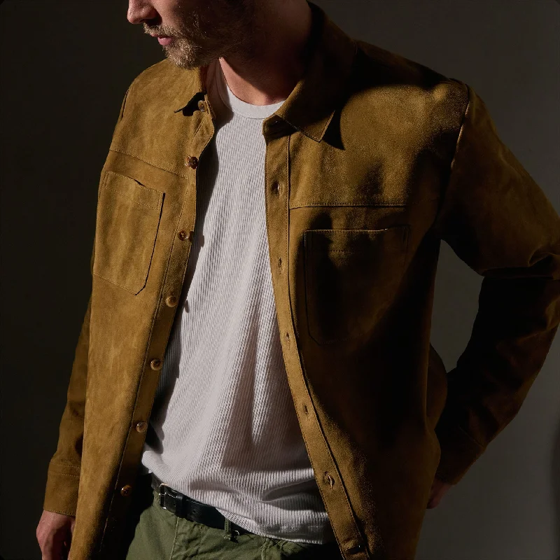 Get trendy clothes for less – Big savings on fashion basics!  Suede Western Shirt - Tobacco