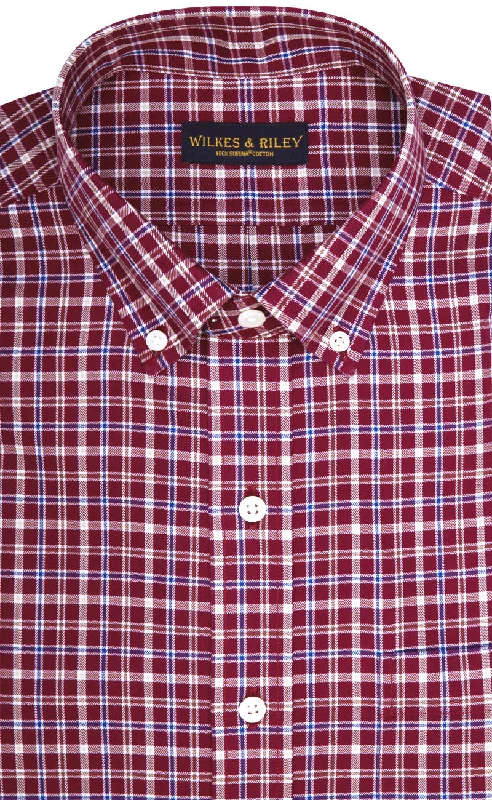 Shop men’s fashion for less – prices slashed on select items. Tailored Fit Burgundy Multi Plaid Twill Button-Down Collar Supima® Cotton Non-Iron Sport Shirt Shop men’s fashion for less – prices slashed on select items. Tailored Fit Burgundy Multi Plaid Twill Button-Down Collar Supima® Cotton Non-Iron Sport Shirt