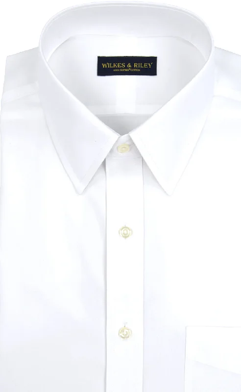Take advantage of our men’s fashion sale – it’s your time to save!  Tailored Fit White Solid Point Collar Supima® Cotton Non-Iron Pinpoint Oxford Dress Shirt