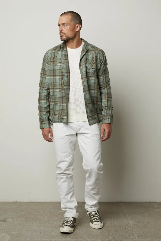 Shop clothing essentials at a fraction of the price –  TIMOTHY PLAID BUTTON-UP SHIRT