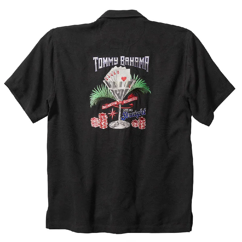 Discover new arrivals in clothing – Affordable styles for every occasion.  Tommy Bahama Drinking Doubles Camp Shirt - Black