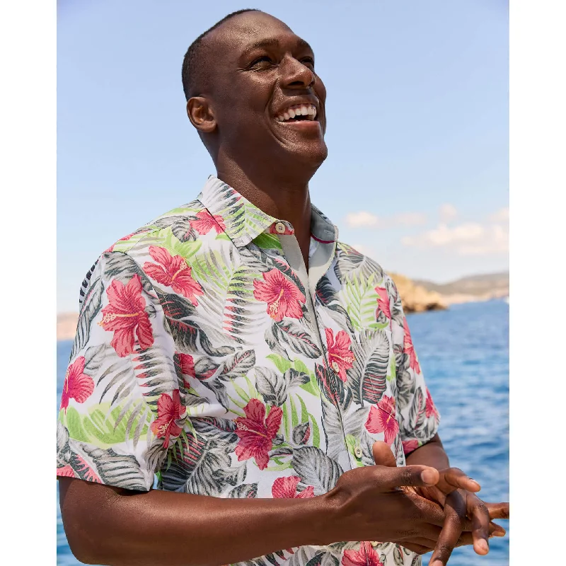 Shop stylish and affordable clothes – Tommy Bahama IslandZone Coconut Point Hibiscus Shores Camp Shirt - Summer Grey Shop stylish and affordable clothes – Tommy Bahama IslandZone Coconut Point Hibiscus Shores Camp Shirt - Summer Grey