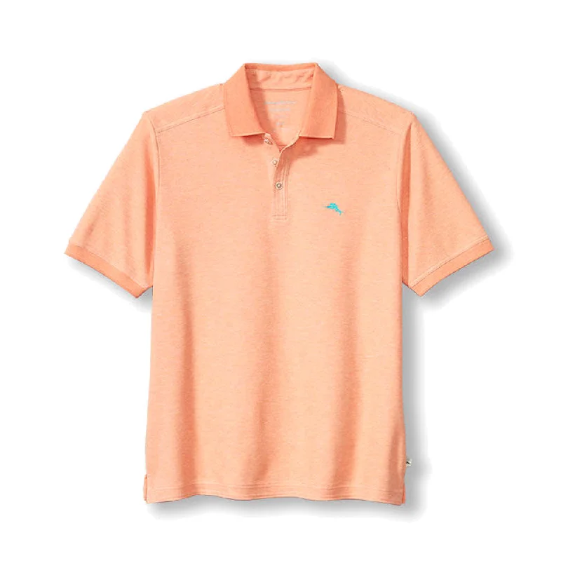 Shop the best clothing brands at amazing prices –   Tommy Bahama IslandZone Emfielder 2.0 Polo Shirt - Peach Melt Heather
