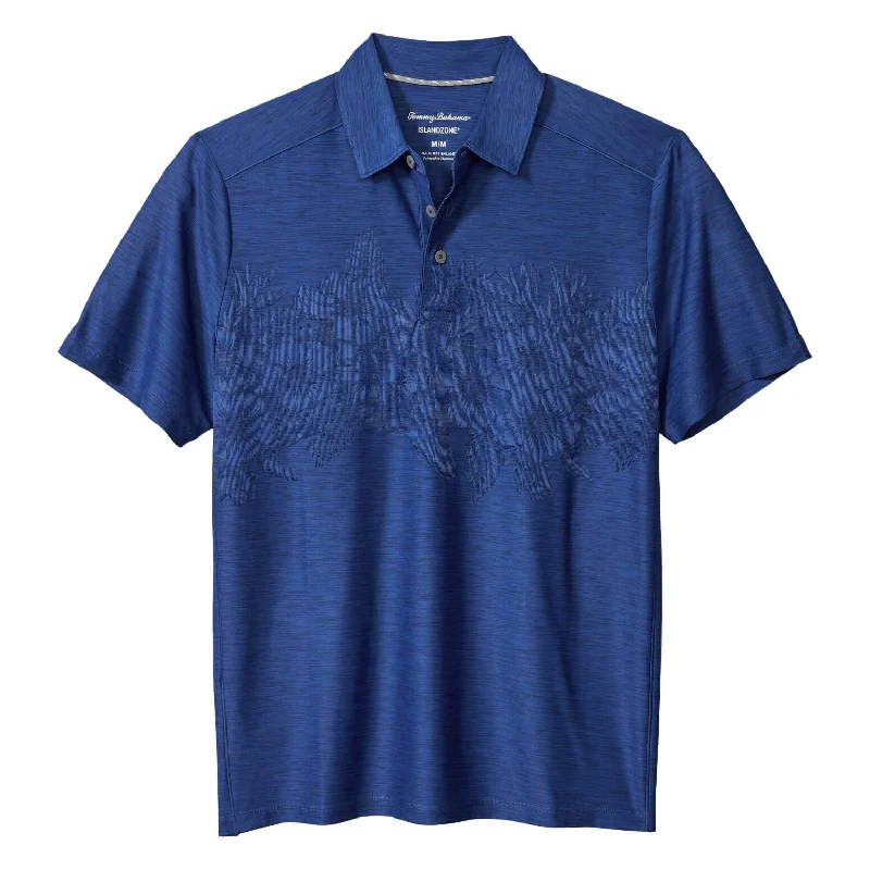 Shop the latest clothing deals – Huge discounts on fashion essentials!  Tommy Bahama IslandZone Palm Coast Hibiscus Border Polo Shirt - Kingdom Blue