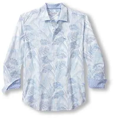 Update your look for less with men’s clothing on sale.  Tommy Bahama Sarasota Stretch Misty Fronds Sport Shirt - Dew Drop