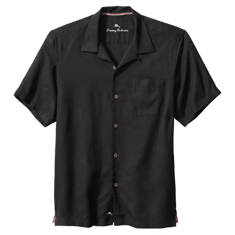 Exclusive online offer: Save 30% on all men's clothing.  Tommy Bahama Tropic Isle Camp Shirt - Black