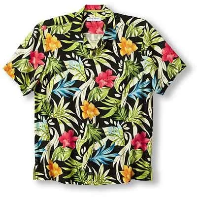 Shop affordable and stylish clothing – Limited-time discounts.  Tommy Bahama Veracruz Cay Lush Escape Camp Shirt - Black