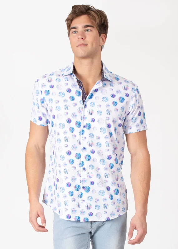 Men’s fashion sale – new deals added every day! Button-Up Short Sleeve Dress Shirt with Circular Texture Men’s fashion sale – new deals added every day! Button-Up Short Sleeve Dress Shirt with Circular Texture