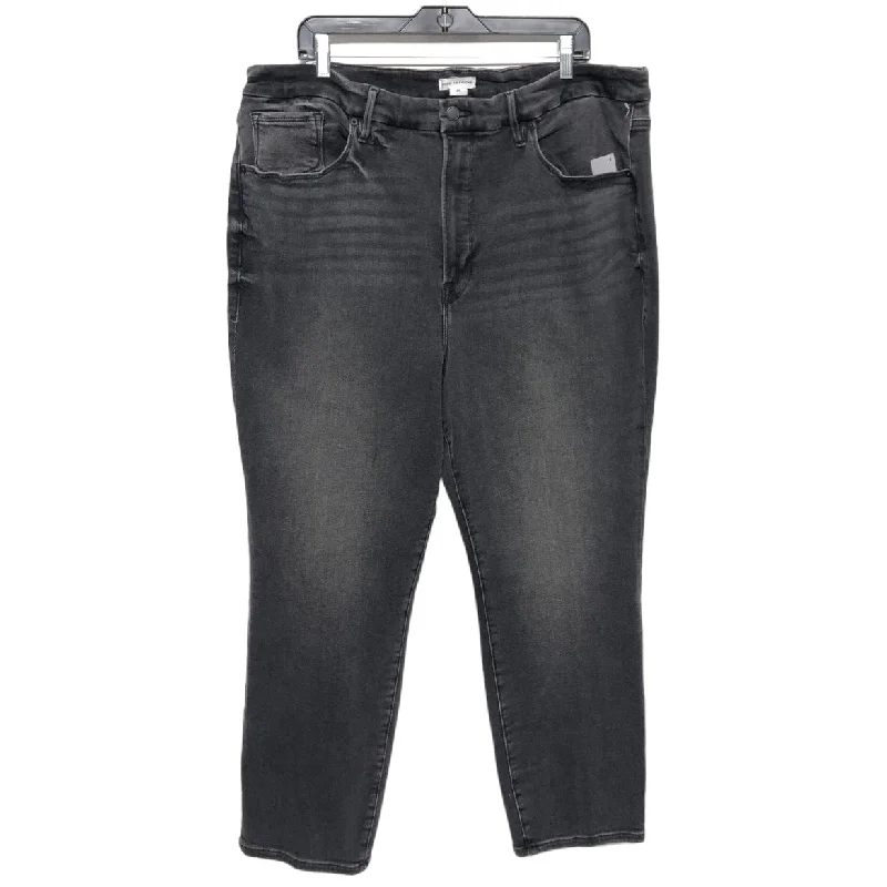 Get trendy clothes for less – Big savings on fashion basics!  Black Denim Jeans Straight Good American, Size 3x