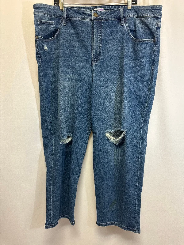 Save big on all types of clothing – Shop the sale now!  Blue Denim Jeans Straight Ava & Viv, Size 24w