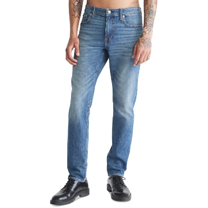 Save on stylish, high-quality clothing for every occasion –  Calvin Klein Jeans Mens Mid-Rise Stretch Slim Jeans