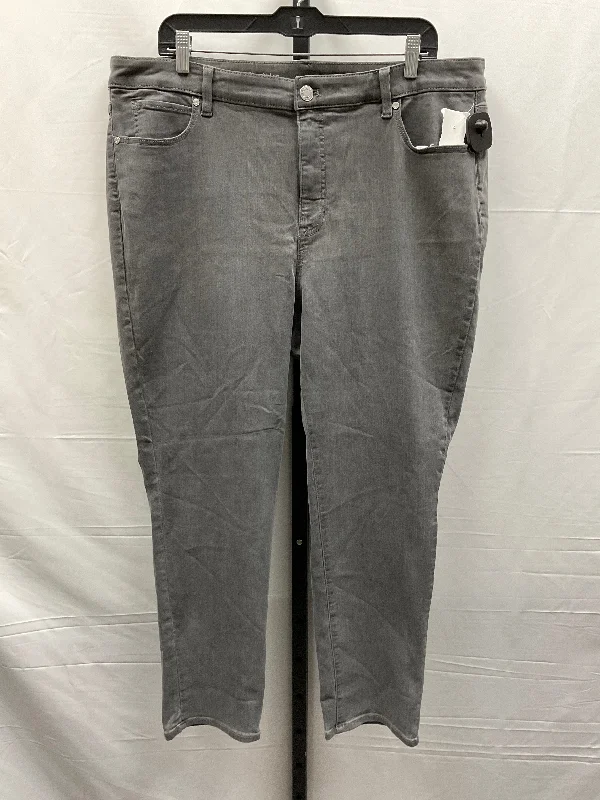 Shop trendy clothing for every season – Special promotion today.  Grey Denim Jeans Straight Talbots, Size 20w