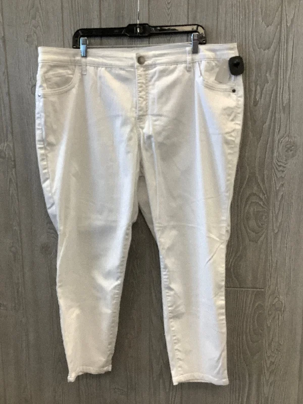 Exclusive discounts on all types of clothing – Shop now!  White Denim Jeans Cropped Cj Banks, Size 20w