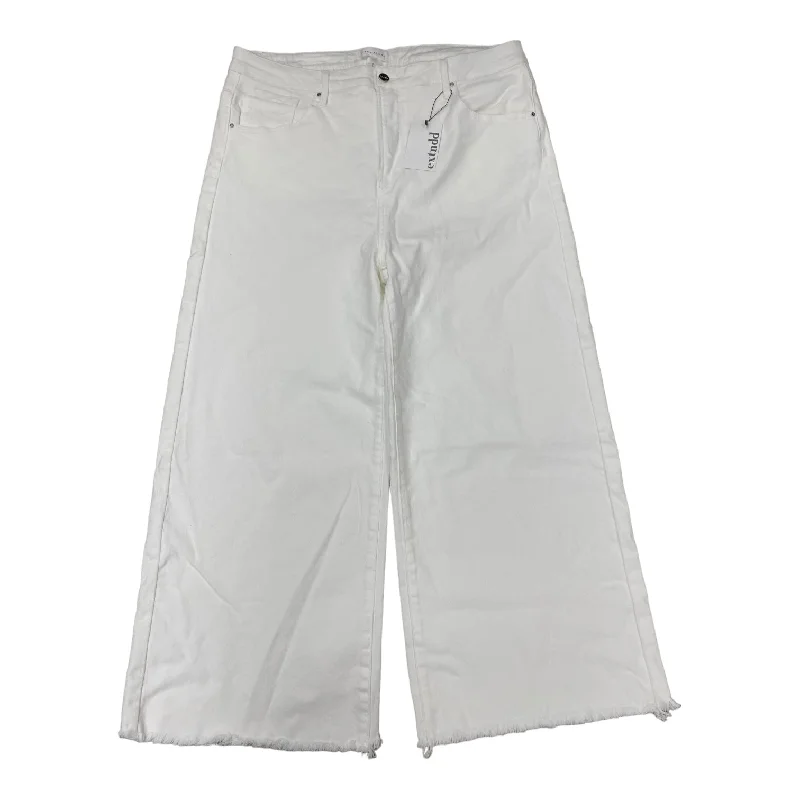 Seasonal discounts on stylish clothes – Perfect for any occasion!  White Denim Jeans Wide Leg Risen, Size 3x