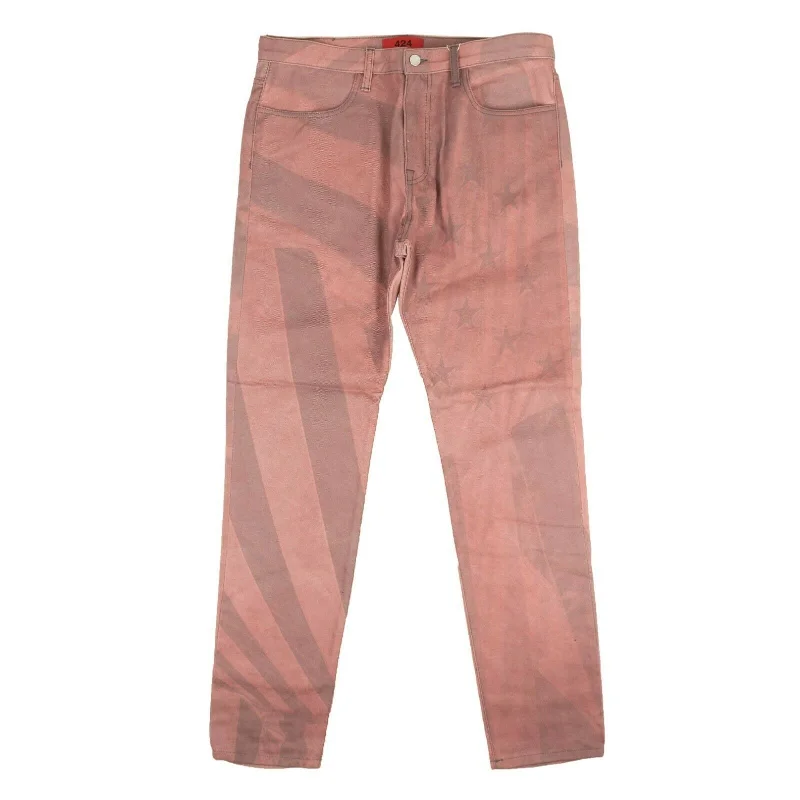Special offers on the latest clothing collections – Don’t miss out!  424 On Fairfax American Flag Denim Jeans - Pink