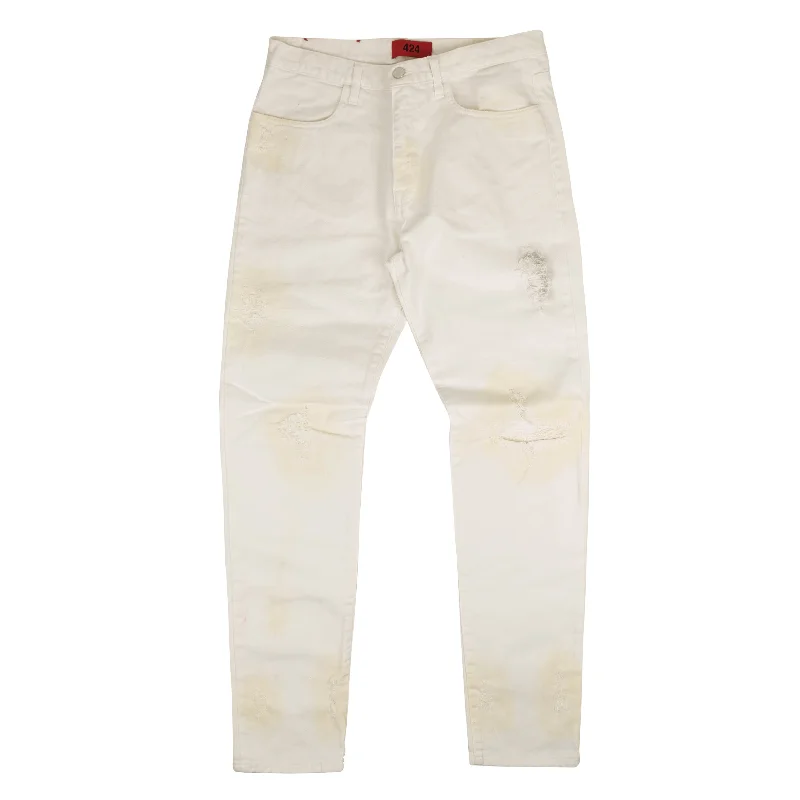 Look your best with exclusive savings on men’s fashion.  424 On Fairfax Distressed Jeans - White