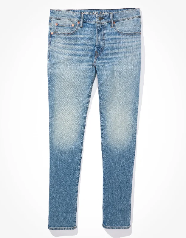 Don’t wait – shop the biggest sale of the season on men’s clothing!  AE AirFlex+ Slim Jean