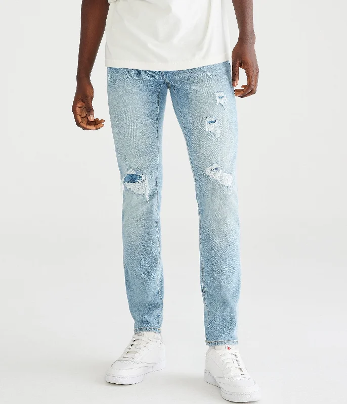 Flash sale: Save big on men's clothing this weekend!  Aeropostale Super Skinny Performance Jean With Trutemp365 Technology