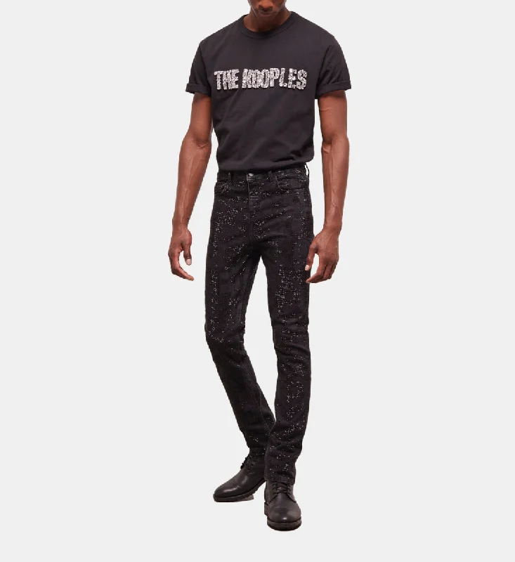 Men’s fashion just got more affordable – shop now! Black Slim-fit Jeans With Rhinestones Men’s fashion just got more affordable – shop now! Black Slim-fit Jeans With Rhinestones