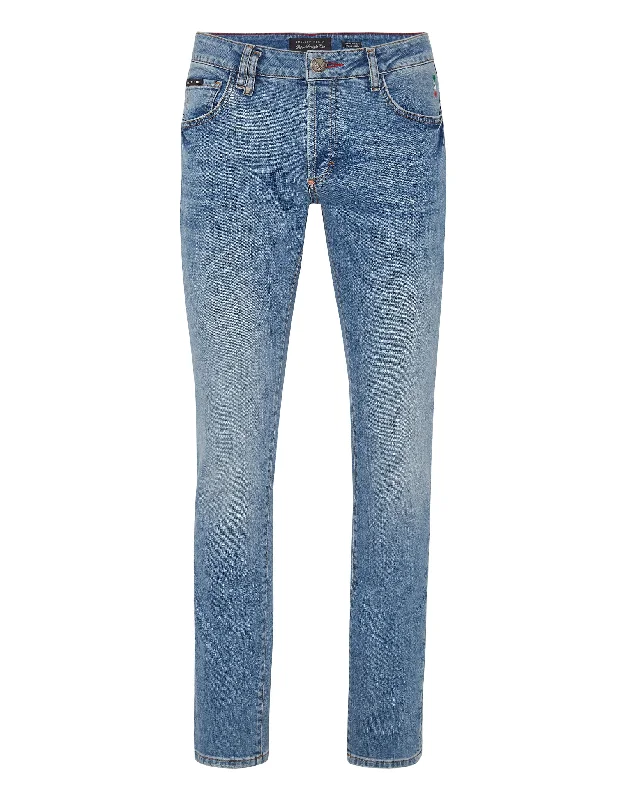 Exclusive online discounts – Shop clothing for every occasion!  Denim Trousers Super Straight Cut Iconic Plein