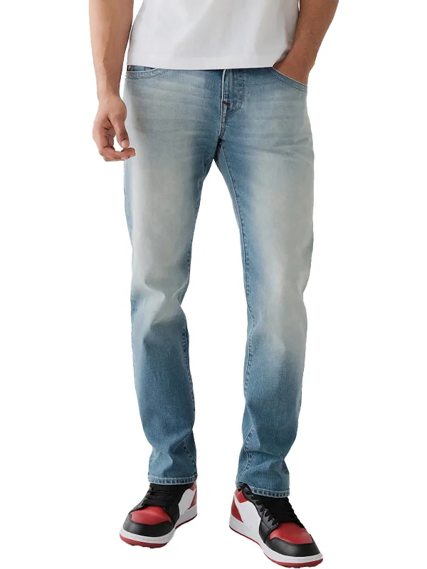 Fresh clothing styles are here – Shop now for exclusive discounts!  Geno Mens Relaxed Light Wash Slim Jeans