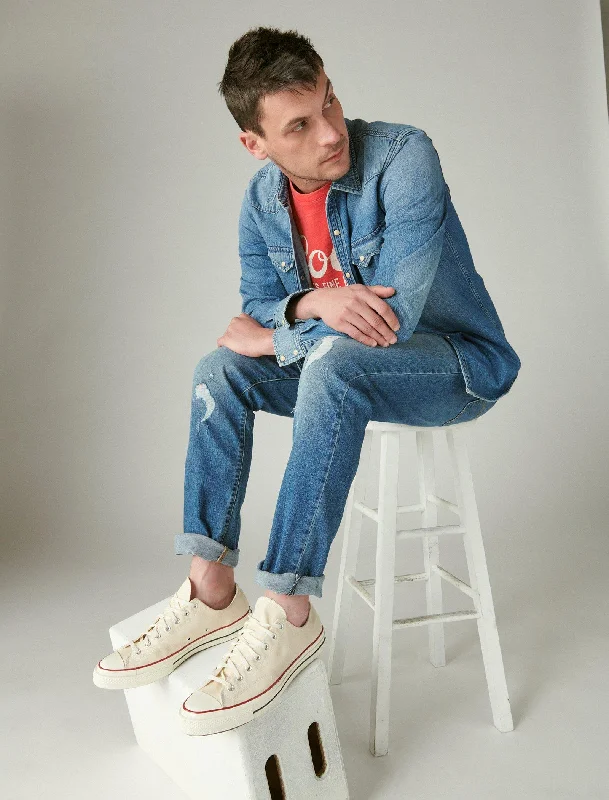 Shop the latest men’s styles at unbelievable prices.  Lucky Brand Men's 410 Athletic Straight