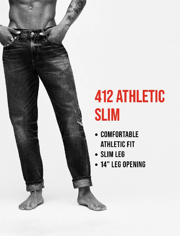Shop now and save up to 40% on men’s wardrobe essentials.  Lucky Brand Men's 412 Athletic Slim Jean