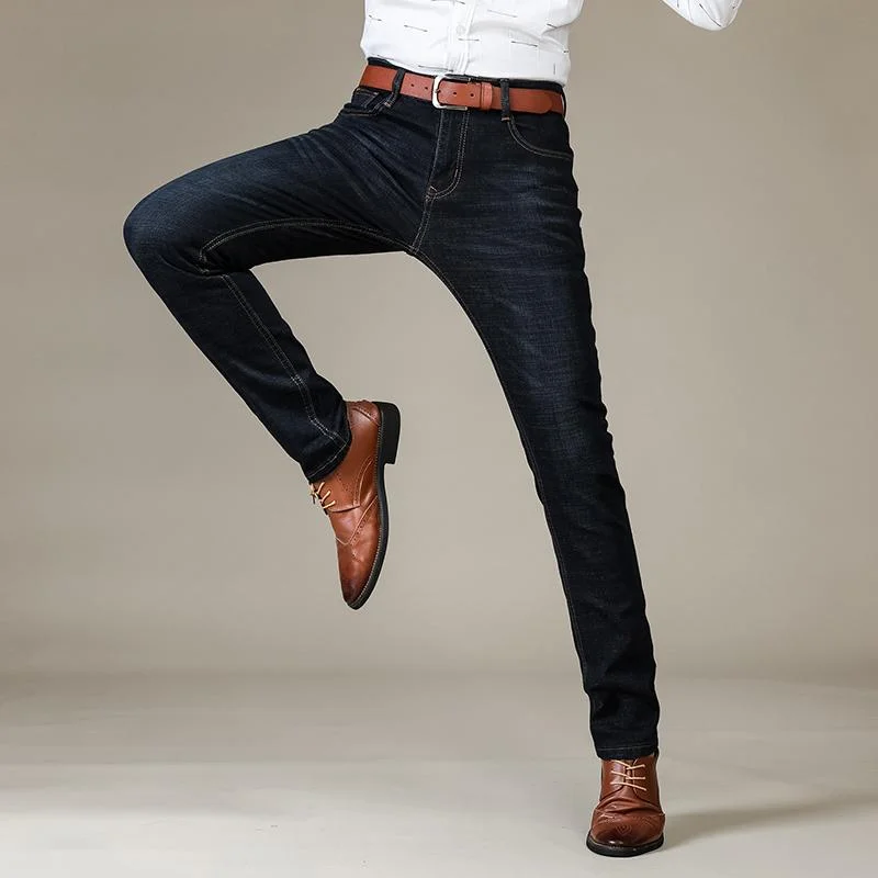 Shop the latest trends in men's clothing at unbeatable prices. Men's Business Casual Fashion Stretch Slim Classic Denim Jeans Shop the latest trends in men's clothing at unbeatable prices. Men's Business Casual Fashion Stretch Slim Classic Denim Jeans