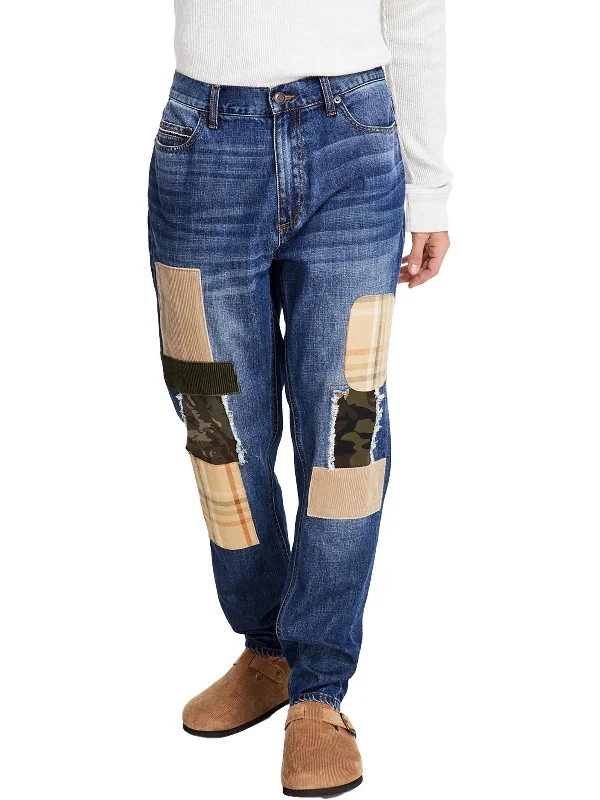 Save on top-selling fashion styles – Big discounts on men’s clothing.  Mens Loose Fit Patchwork Tapered Leg Jeans