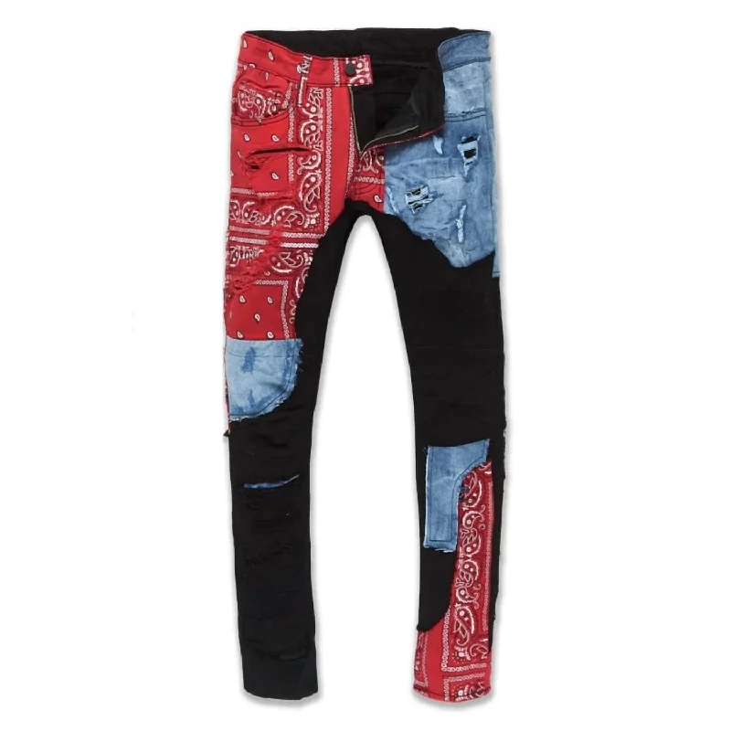 Shop men’s fashion for less – prices slashed on select items.  Men's Ross Represent Denim Jeans In Crimson