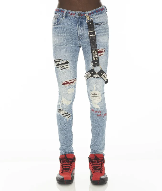 Flash deals on men’s  clothing – Grab yours today!  PUNK SUPER SKINNY 220 STUD MOTLEY CRUE IN CRUE