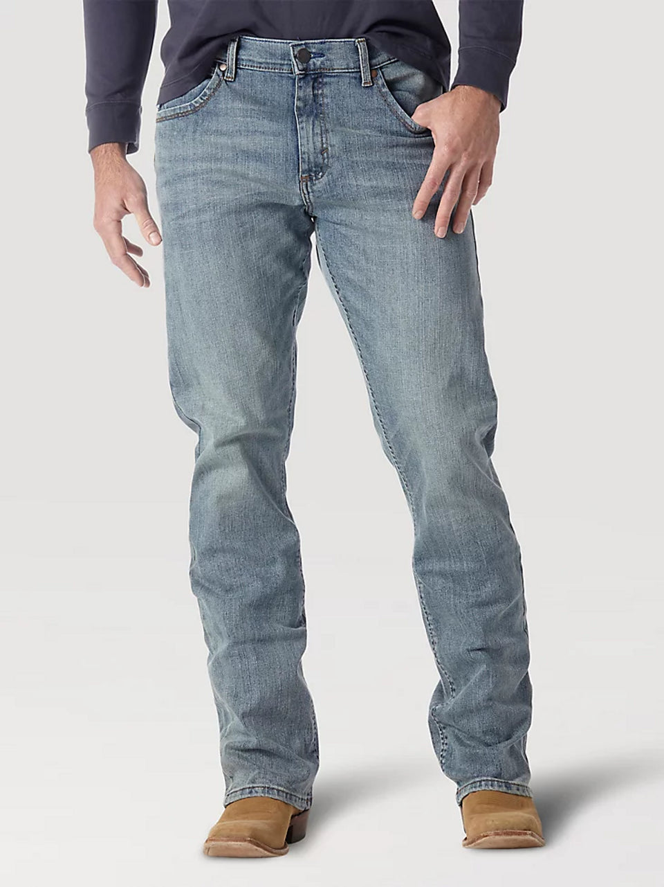 Don’t miss out on men’s fashion sales – shop today and save big!  WRANGLER RETRO LIGHT WASH SLIM FIT BOOT - MENS JEANS - 77MWZBR