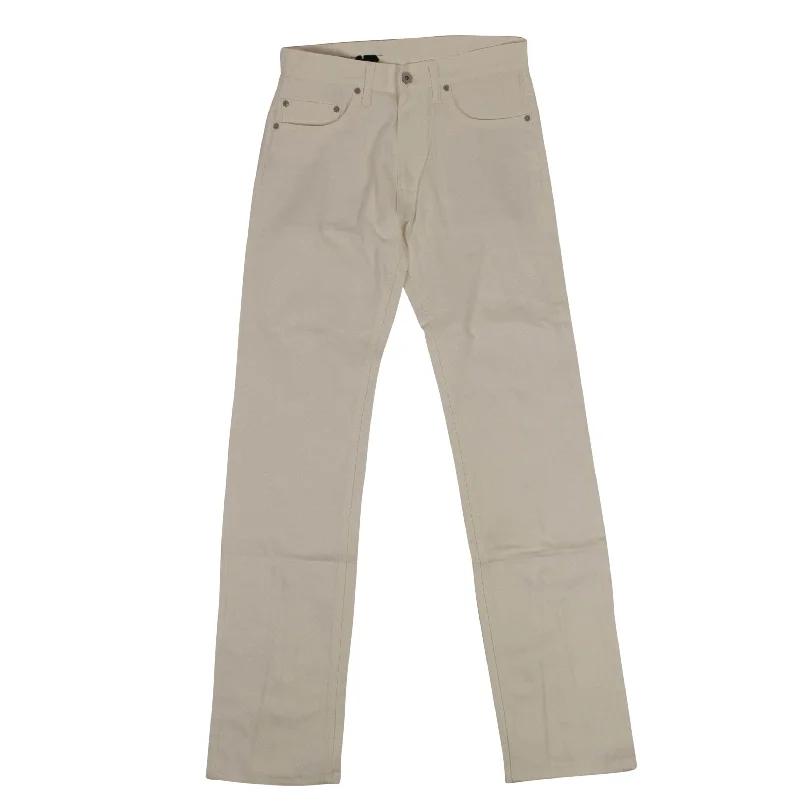 Check out the best prices on men's fashion basics – limited time offer.  Zipper Jeans White