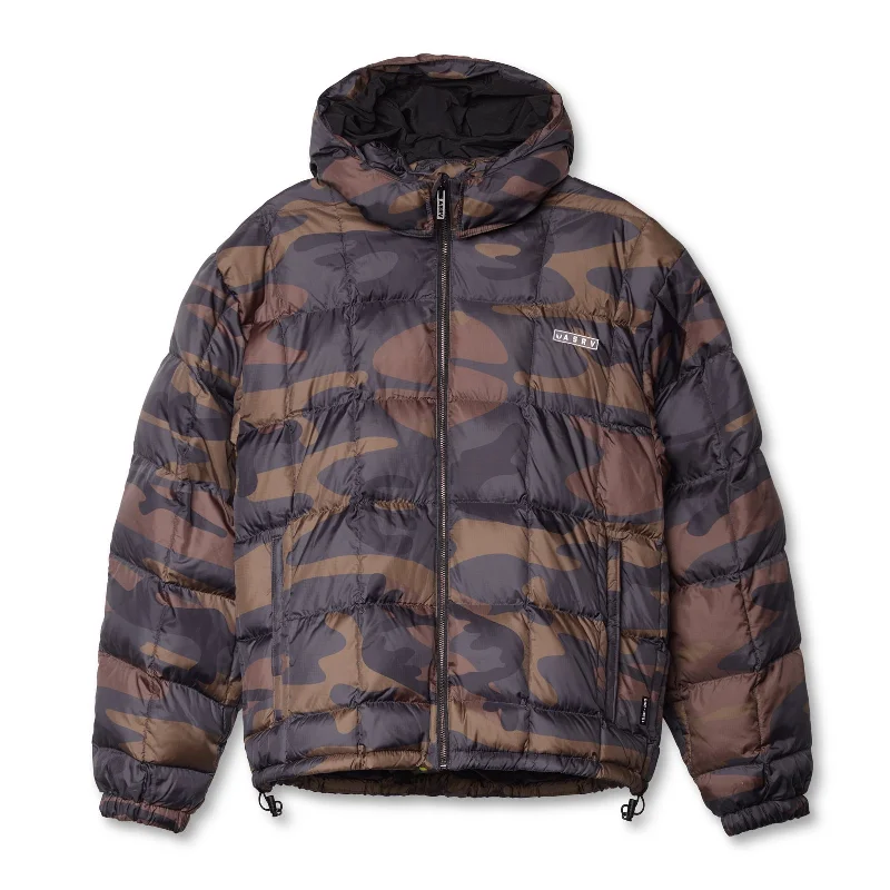 Shop the best clothing sales of the year!  0551. Weather-Ready Down Puffer Jacket - Rust Camo