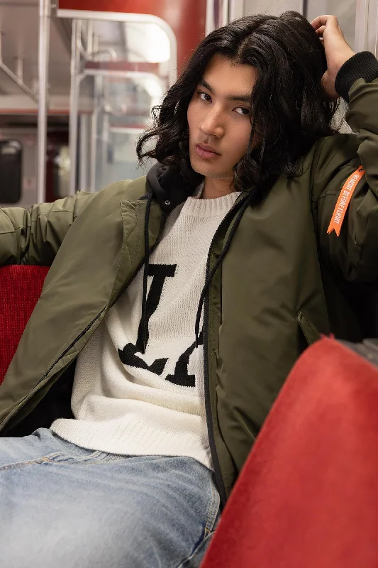 Shop the best clothing sales of the year!  Hooded Bomber Jacket