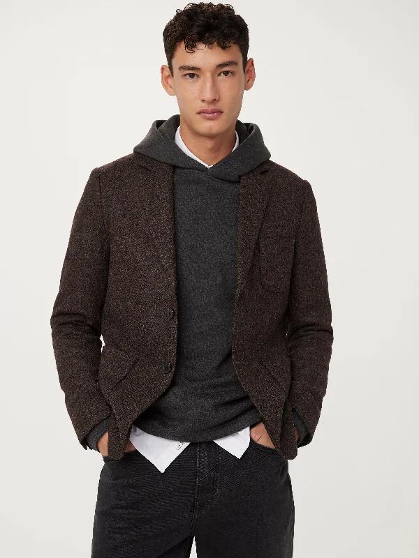 Shop men’s fashion for less – prices slashed on select items.  The Moon Heritage Blazer in Brown Heather
