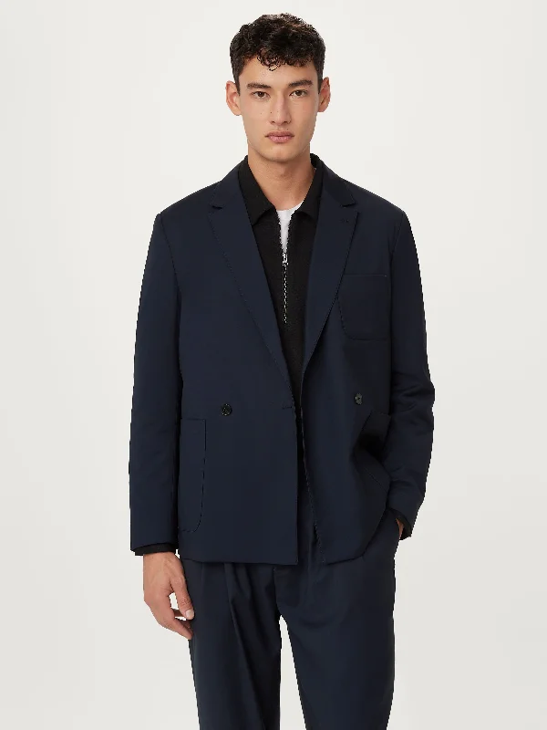 Men’s wardrobe essentials now at unbeatable prices. The Double Breasted Jacket in Deep Blue Men’s wardrobe essentials now at unbeatable prices. The Double Breasted Jacket in Deep Blue