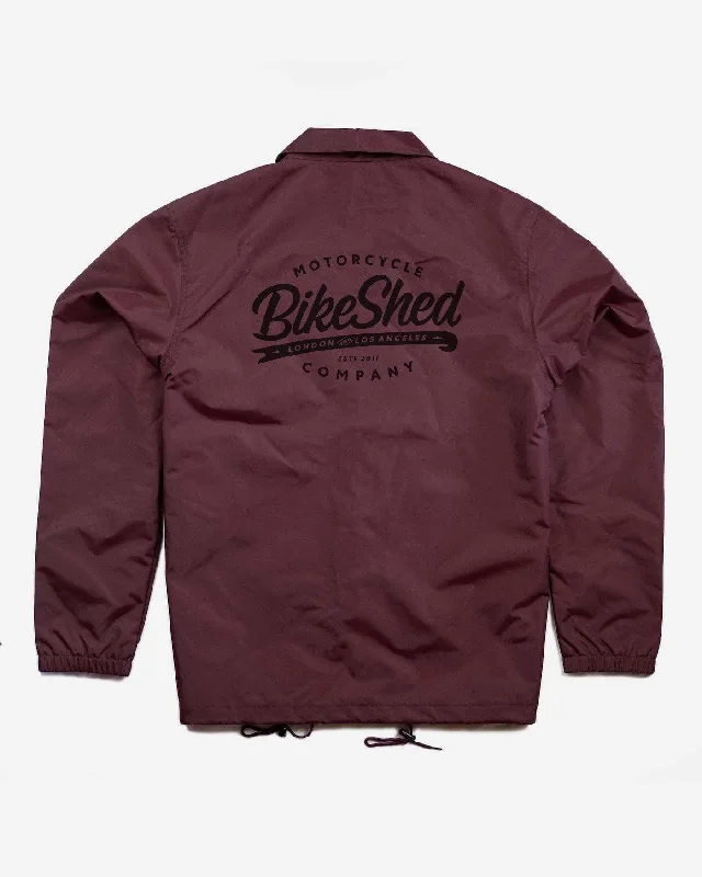 Limited-time offer!  BSMC Company Coach Jacket - Burgundy