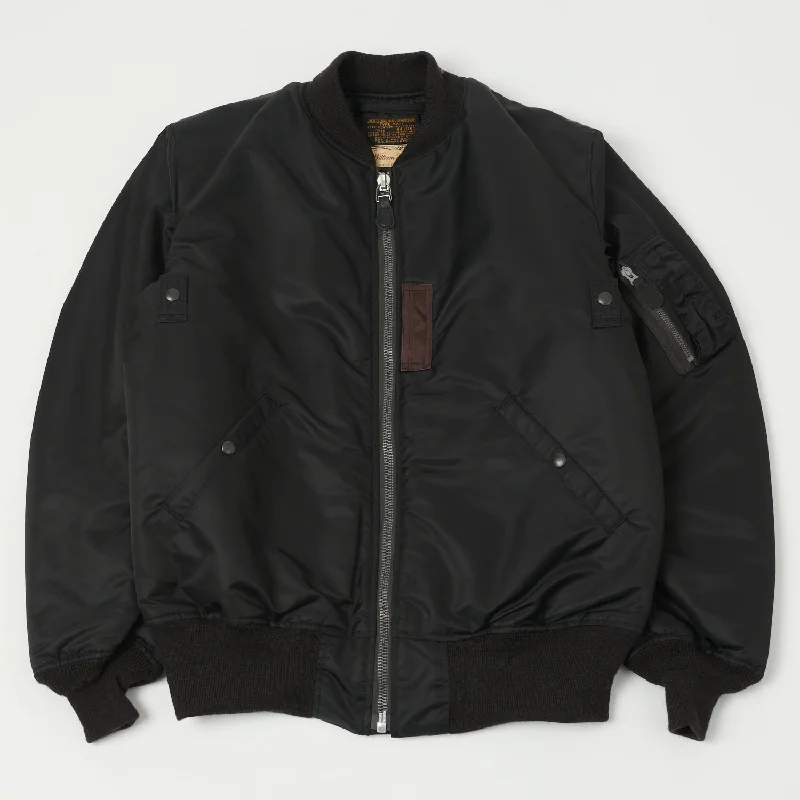 Shop now for affordable fashion – Enjoy free shipping on clothing orders. Buzz Rickson's X William Gibson Type MA-1 'Slender Long' Jacket - Black Shop now for affordable fashion – Enjoy free shipping on clothing orders. Buzz Rickson's X William Gibson Type MA-1 'Slender Long' Jacket - Black