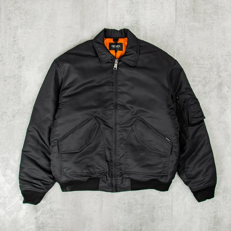 Seasonal clearance – Save on all clothing essentials this weekend. Carhartt WIP Olten Bomber - Black / Tumeric Seasonal clearance – Save on all clothing essentials this weekend. Carhartt WIP Olten Bomber - Black / Tumeric