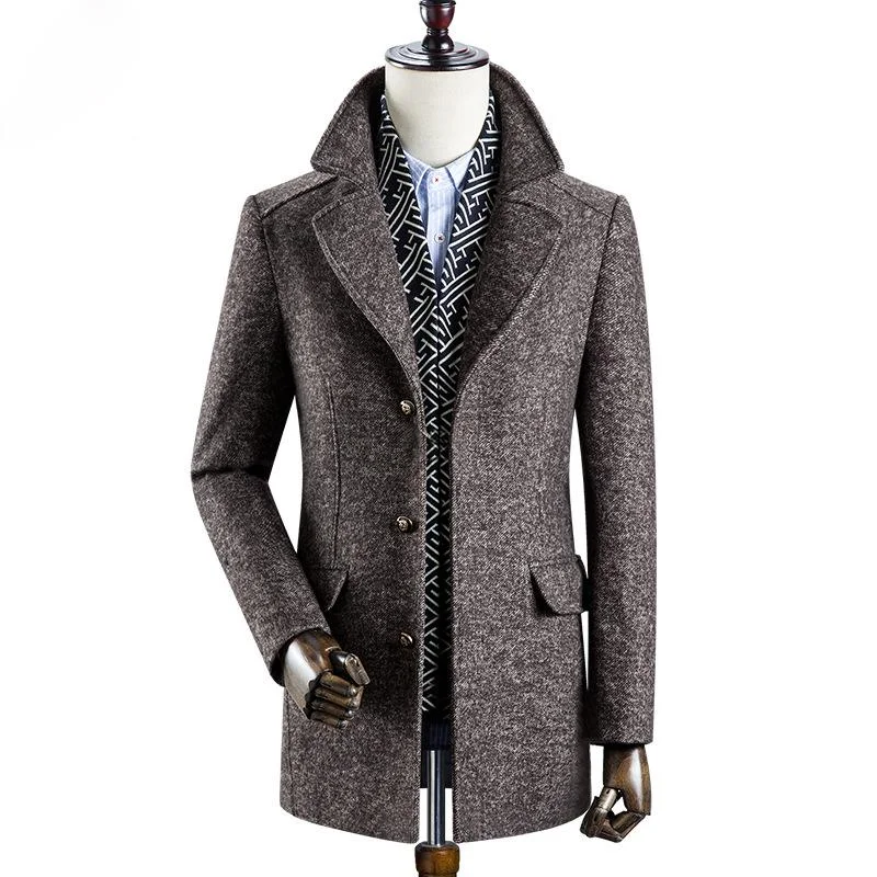 Shop the best in men’s fashion for less – limited-time sale!  Gentlemen Scarf Premium Wool Coat #001