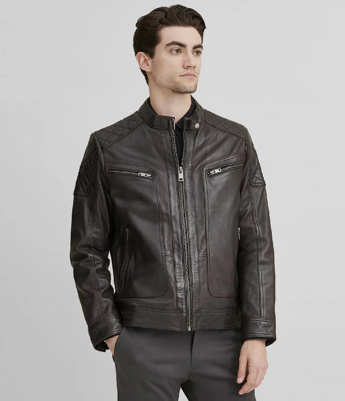 Look your best with exclusive savings on men’s fashion.  Mason Quilted Leather Jacket