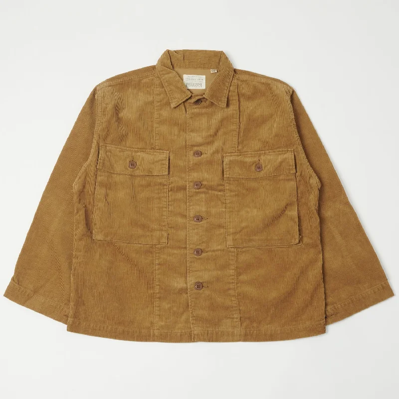 Men’s fashion just got more affordable – shop now!  Full Count 2023 Corduroy Military Jacket - Camel