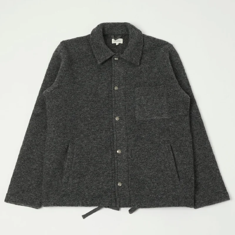 Shop now and save up to 40% on men’s wardrobe essentials.  Hartford 'Duane' Knitted Wool Jacket - Charcoal