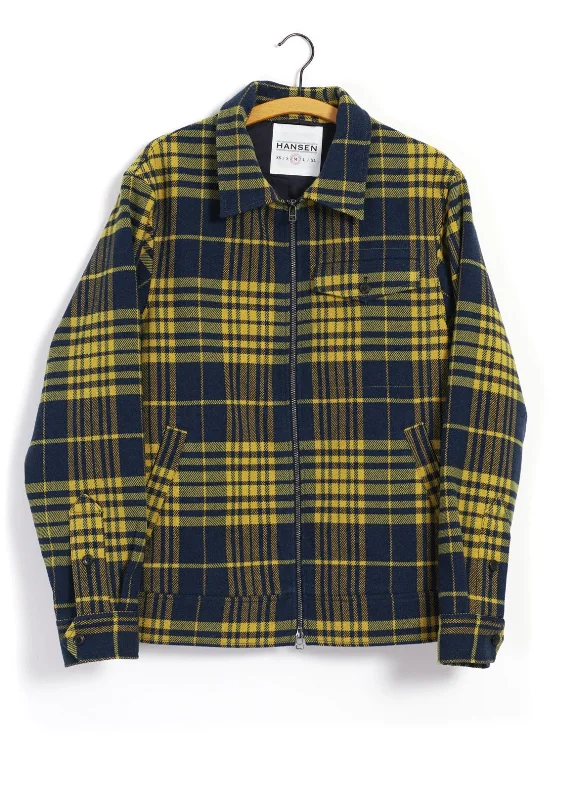 Upgrade your wardrobe with stylish men's apparel – now on sale! JARLE | Casual Zipper Jacket | Yellow Check Upgrade your wardrobe with stylish men's apparel – now on sale! JARLE | Casual Zipper Jacket | Yellow Check